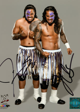 Usos - Jimmy Uso & Jey Uso dual signed 8x10 Photo