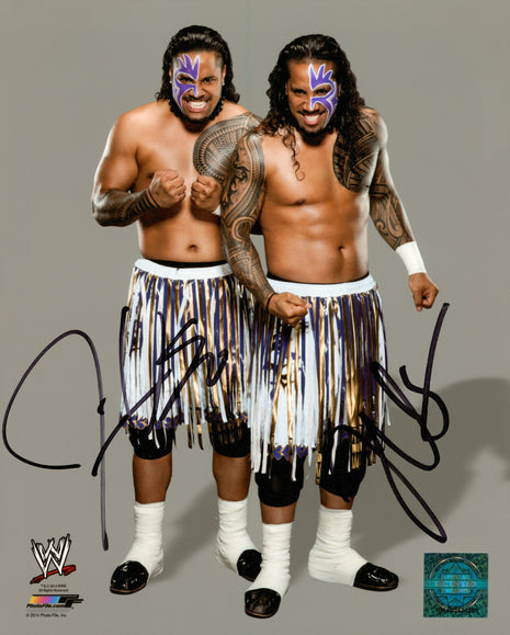 Usos - Jimmy Uso & Jey Uso dual signed 8x10 Photo