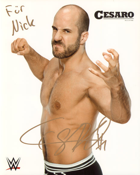 Cesaro signed 8x10 Photo