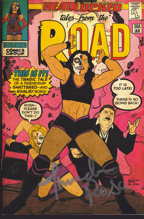 Thunder Rosa signed Headlocked Comic Book