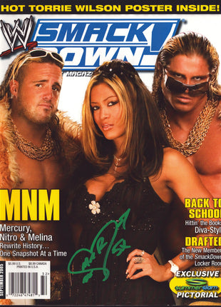 Melina signed WWE Smackdown Magazine September 2005