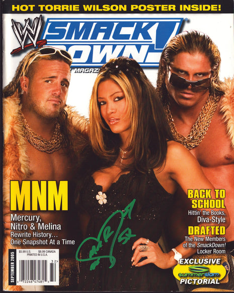 Melina signed WWE Smackdown Magazine September 2005