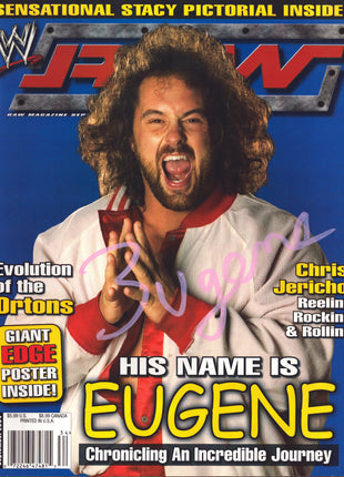 Eugene signed WWE Raw Magazine September 2004