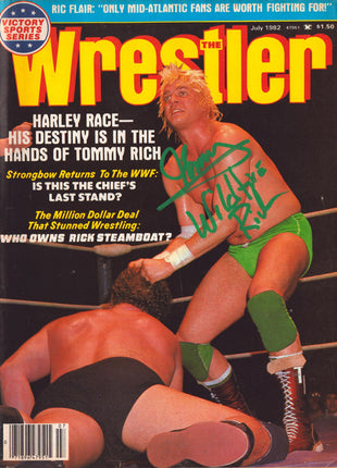 Tommy Rich signed The Wrestler Magazine July 1982