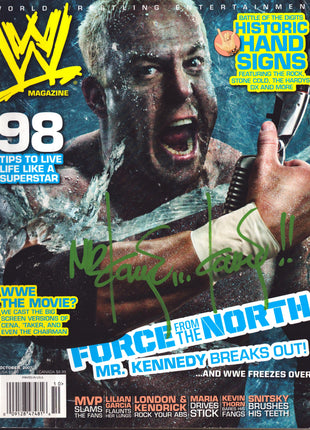 Mr Kennedy signed WWE Magazine October 2007