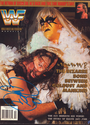 Mankind signed WWF Magazine October 1996