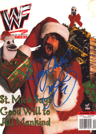 Mick Foley signed WWF Magazine December 1999