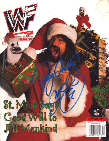 Mick Foley signed WWF Magazine December 1999