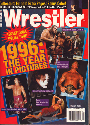 Sunny signed The Wrestler Magazine March 1997