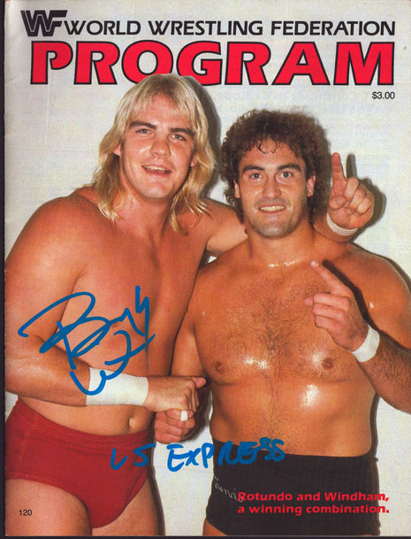 Barry Windham signed WWF Program