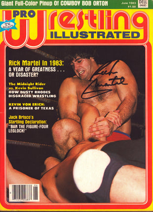 Rick Martel signed PWI Magazine June 1983
