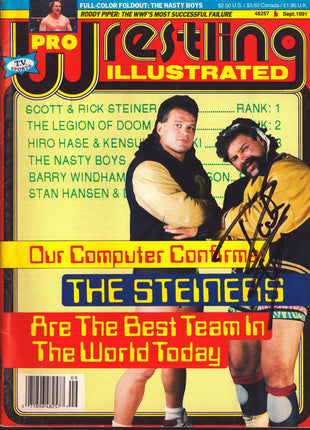 Rick Steiner signed PWI Magazine September 1991