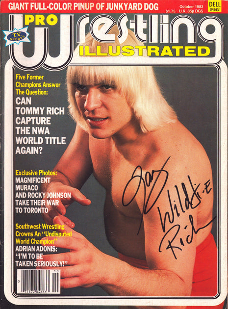 Tommy Rich signed PWI Magazine October 1983