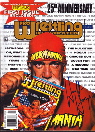Hulk Hogan signed PWI Magazine November 2004
