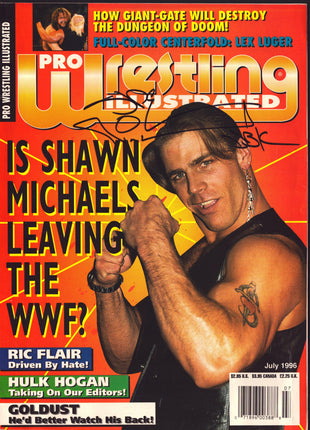 Shawn Michaels signed PWI Magazine July 1996