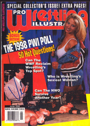 Vince McMahon signed PWI Magazine June 1998
