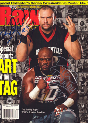 Bubba Ray & Dvon Dudley dual signed WWE Magazine September 2003