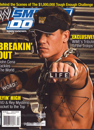 John Cena signed WWE Smackdown Magazine February 2005