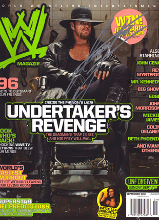 Undertaker signed WWE Magazine September 2008