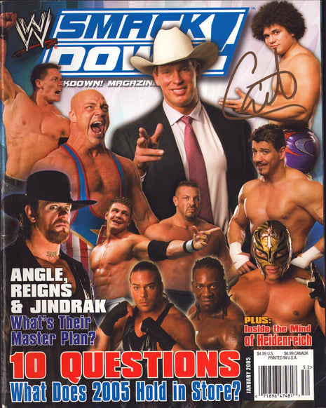 Carlito signed WWE Smackdown Magazine January 2005