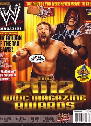 Kane signed WWE Magazine January 2013