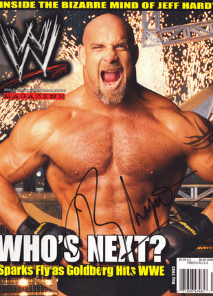 Bill Goldberg signed WWE Magazine May 2003