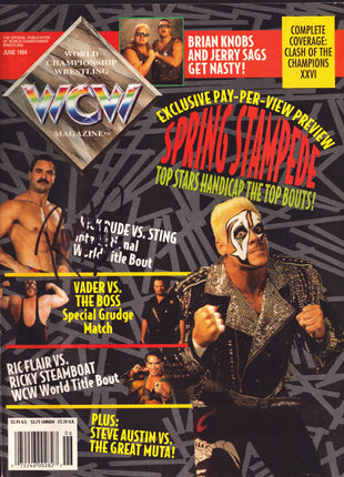 Rick Rude signed WCW Magazine June 1994