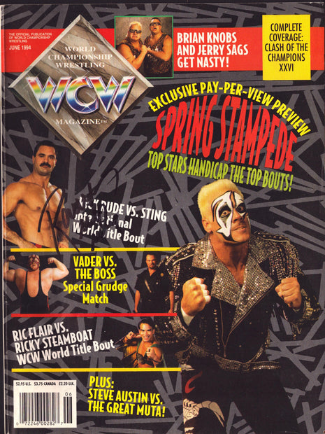 Rick Rude signed WCW Magazine June 1994