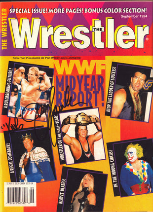 Jerry Lawler signed The Wrestler Magazine September 1994