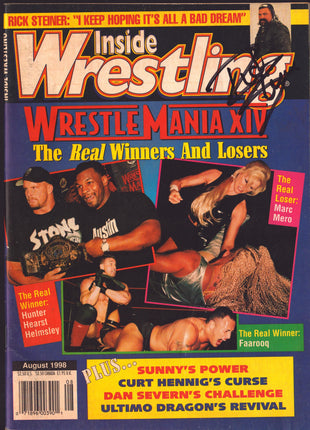 Rick Steiner signed Inside Wrestling Magazine August 1998