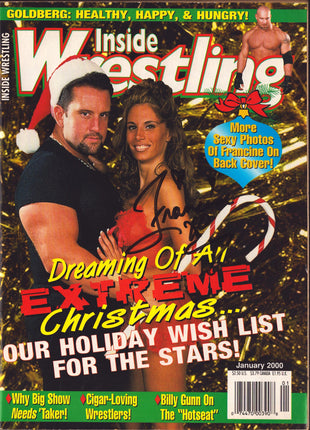 Francine signed Inside Wrestling Magazine January 2000