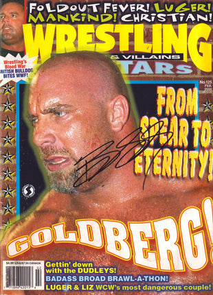 Bill Goldberg signed Wrestling All Stars Magazine February 2000