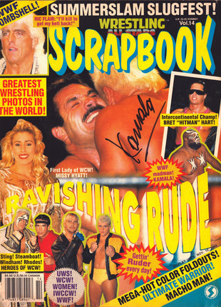 Kamala signed Wrestling All Stars Scrapbook Magazine November 1992
