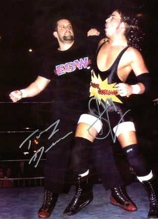 Tommy Dreamer & Steve Corino dual signed 8x10 Photo (w/ Leaf)