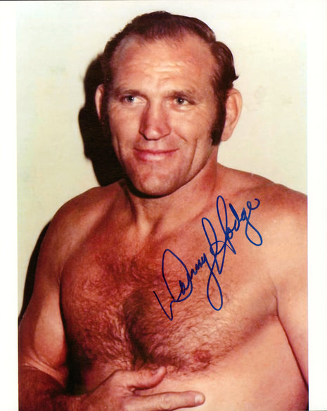 Danny Hodge signed 8x10 Photo (w/ Leaf)