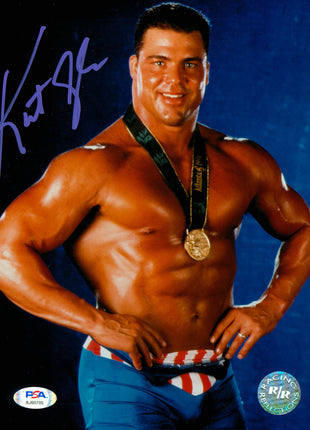 Kurt Angle signed 8x10 Photo (w/ PSA)