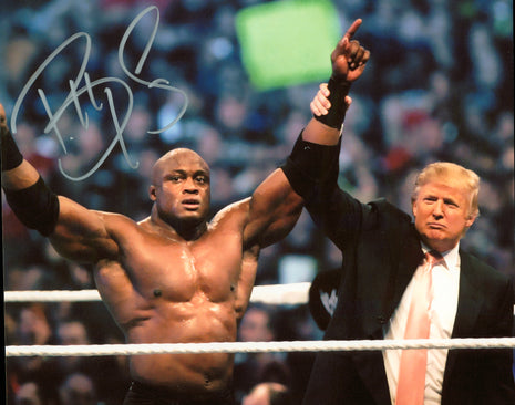 Bobby Lashley signed 8x10 Photo (w/ Leaf)