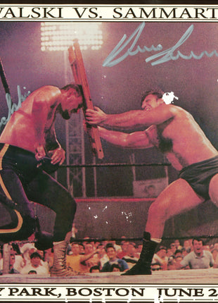 Bruno Sammartino & Killer Kowalski dual signed 8x10 Photo