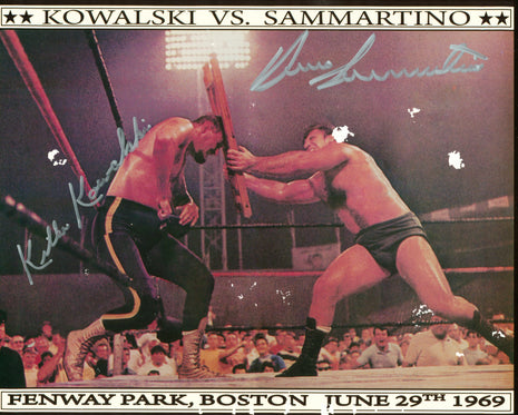 Bruno Sammartino & Killer Kowalski dual signed 8x10 Photo