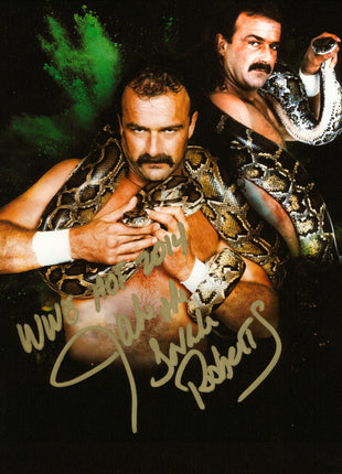 Jake Roberts signed 8x10 Photo (Gold)