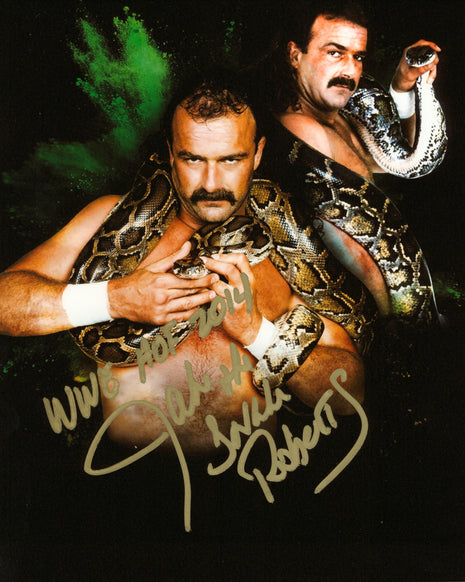 Jake Roberts signed 8x10 Photo (Gold)