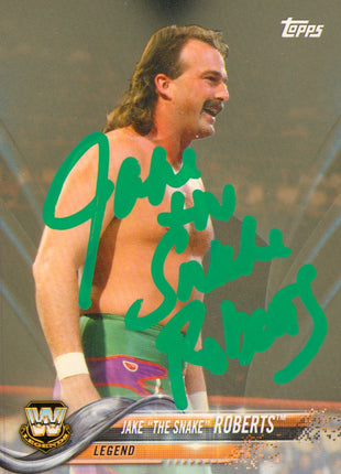 Jake Roberts signed WWE Topps Trading Card