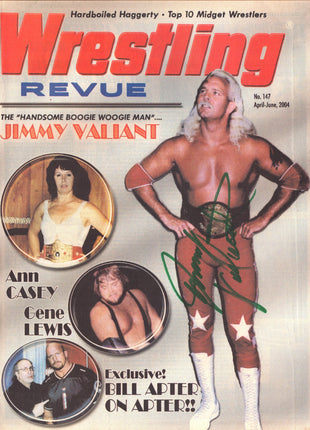 Jimmy Valiant signed Wrestling Revue Magazine April 2004