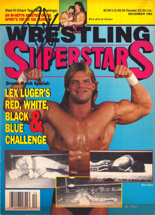 Rick Steiner signed Wrestling Superstars Magazine December 1993