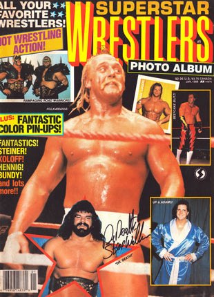 Dr Death Steve Williams signed Superstar Wrestlers Magazine January 1988