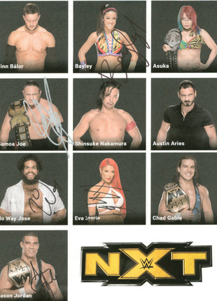 Bayley, Samoa Joe, No Way Jose, Eva Marie & Jason Jordan multi-signed 8x10 Photo