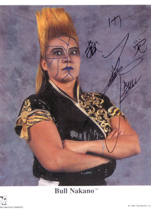 Bull Nakano signed 8x10 Photo