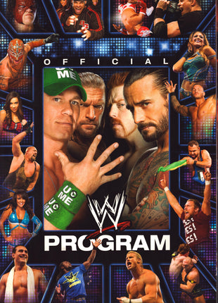 Multi Signed WWE Event Program