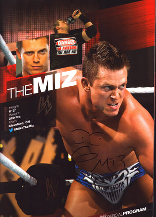 Multi Signed WWE Event Program