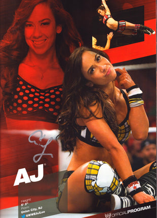 Multi Signed WWE Event Program